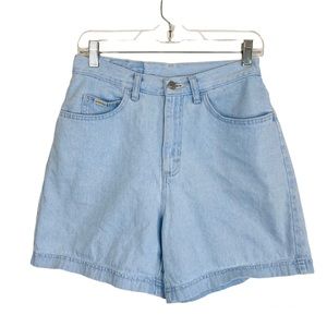 Vintage Riders Light Wash High Rise Denim Shorts